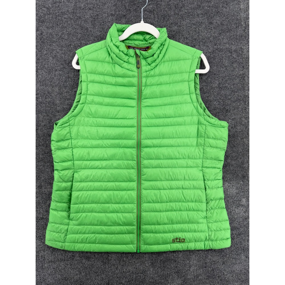 Stio Green Pinion Pertex Quantum Goose Down Puffer Vest Jackson Hole Gorpcore XL